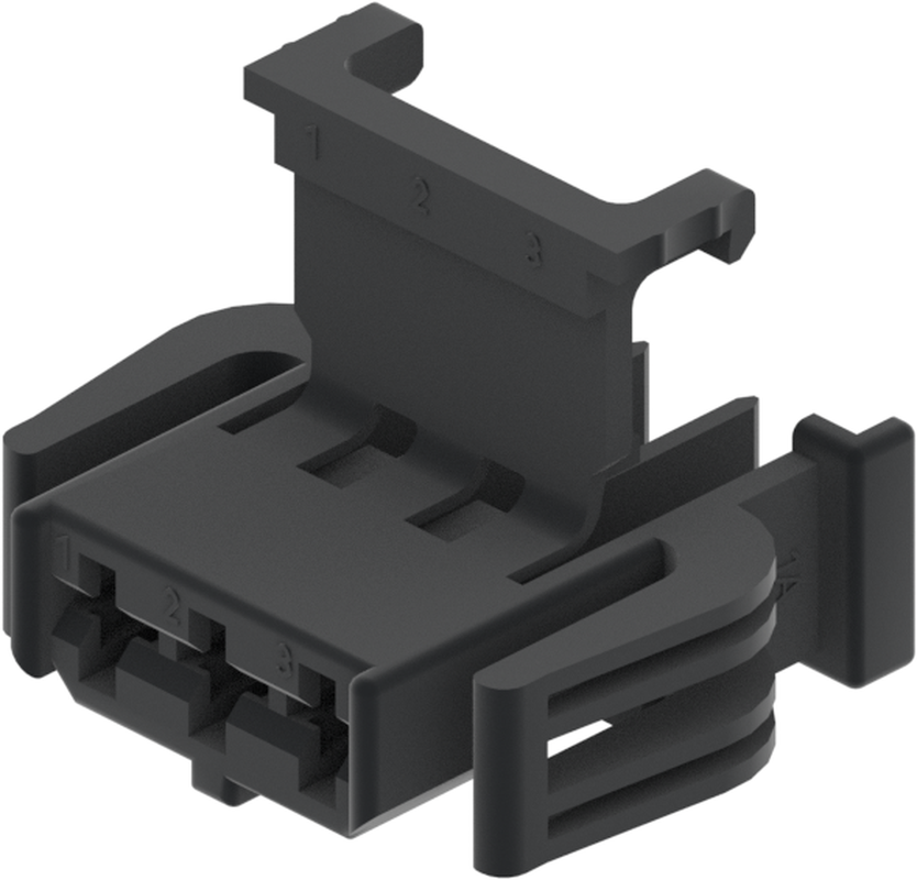 3 Way F TIMER 2.8 Unsealed Connector Black