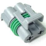 2 Way F DUCON 6.3 Sealed Connector Gray