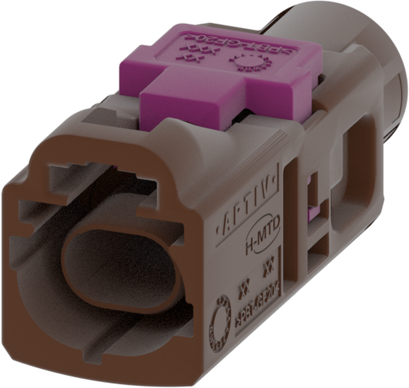 1 Port 1 Row Male H-MTD Brown Code F