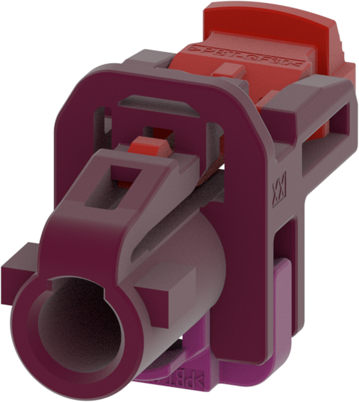 1 Port 1 Row MCA-B Female Mini Coax Claret Violet Code D