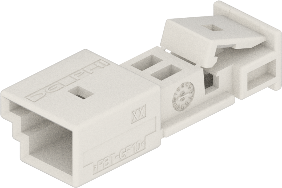 2 Way M MTS 0.64 Unsealed Connector Natural
