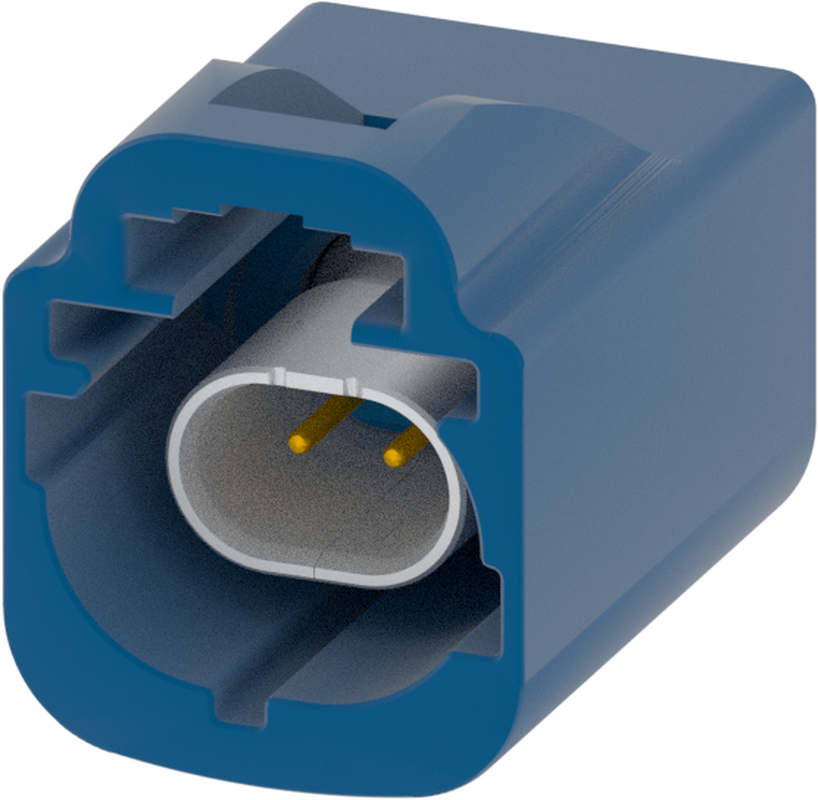 1 Port 1 Row Male H-MTD Signal Blue Code C