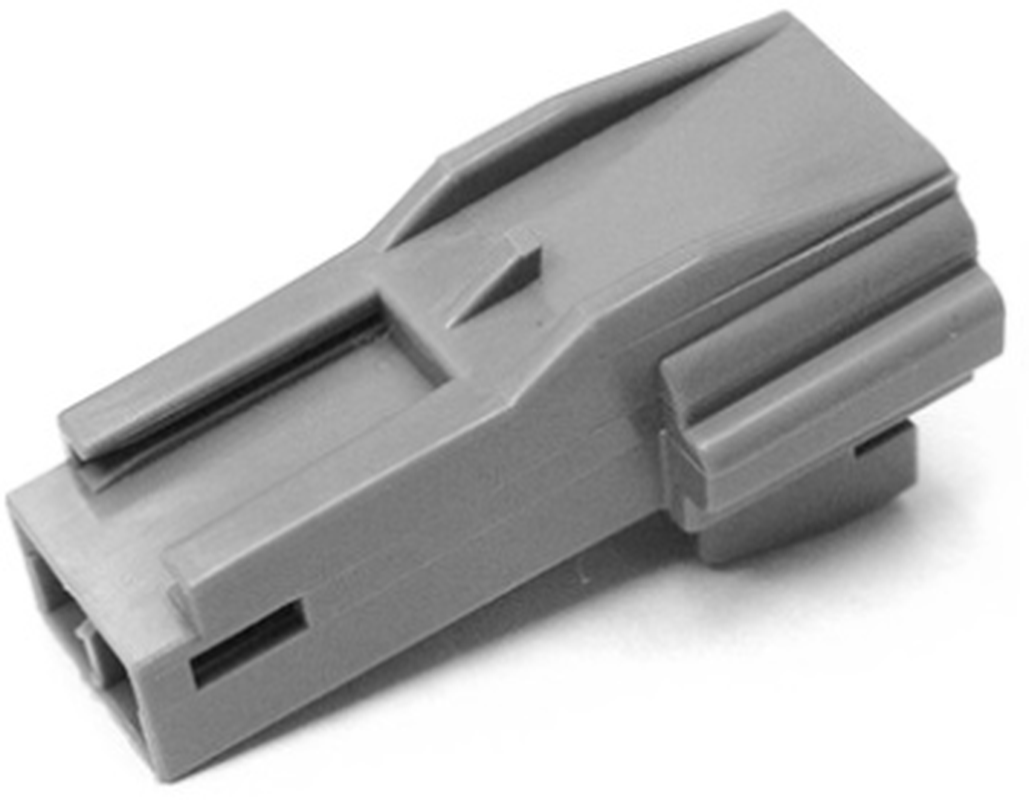 2 Way M MetriPack (M/P) 2.8 Unsealed Connector Gray-Medium