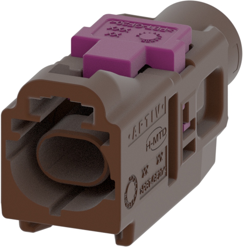 1 Port 1 Row Male H-MTD Brown Code F
