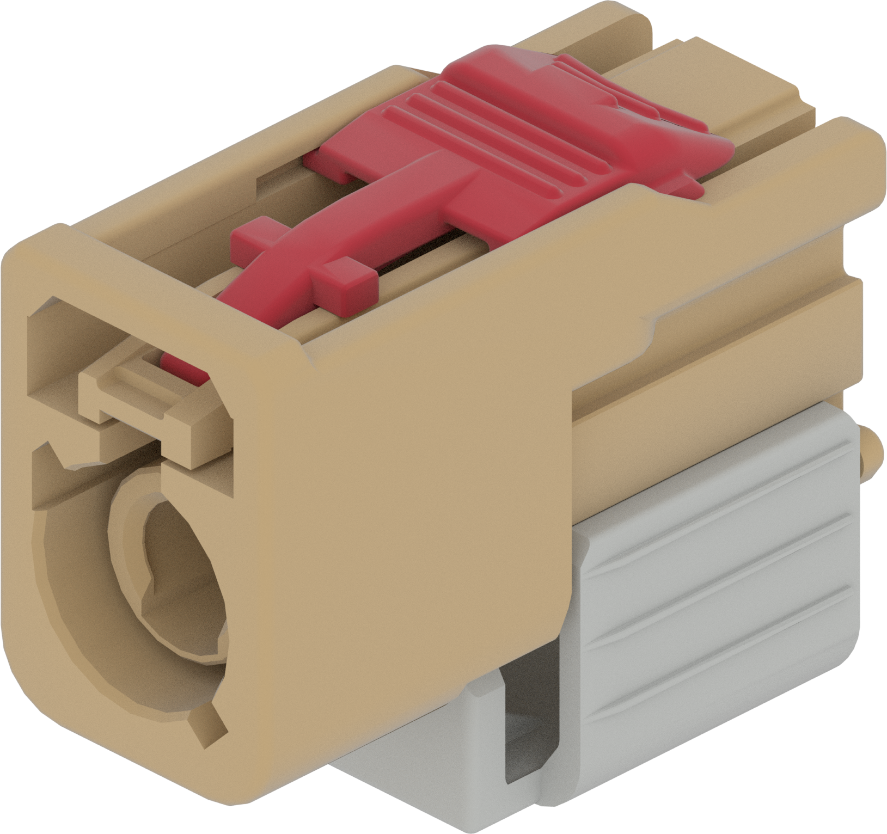 1 Port 1 Row Female Fakra Beige Code I