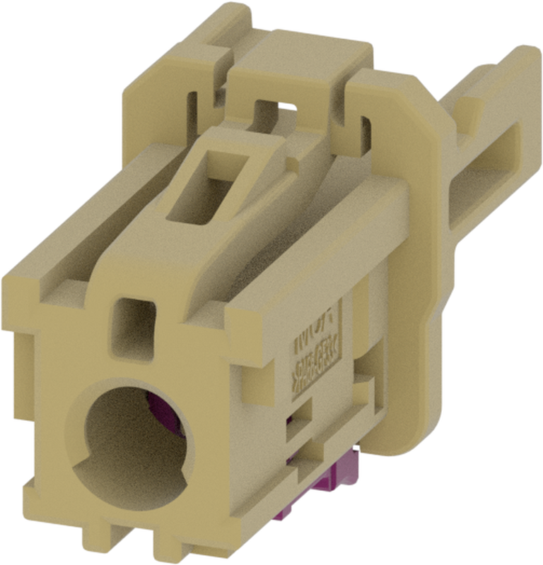 1 Port 1 Row MCA-A Female Mini Coax Beige Code J
