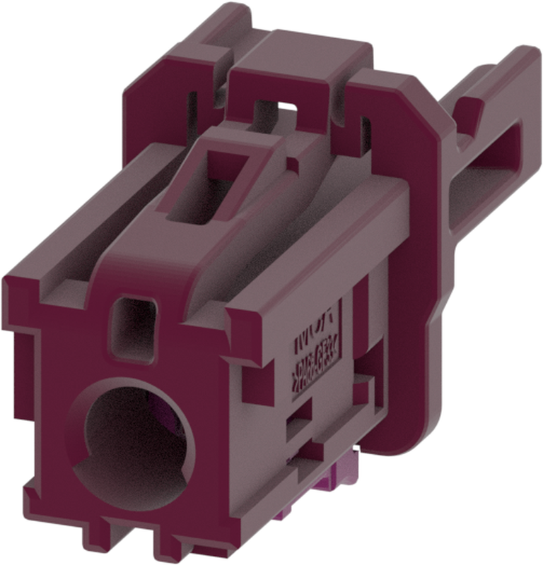 1 Port 1 Row MCA-A Female Mini Coax Claret Violet Code D