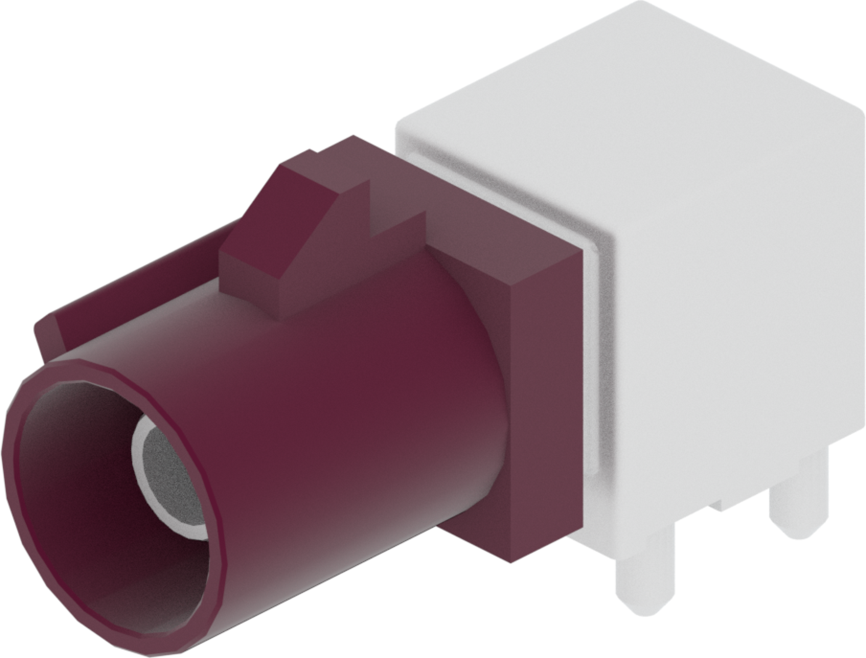 1 Port 1 Row Male Fakra Claret Voilet Code D