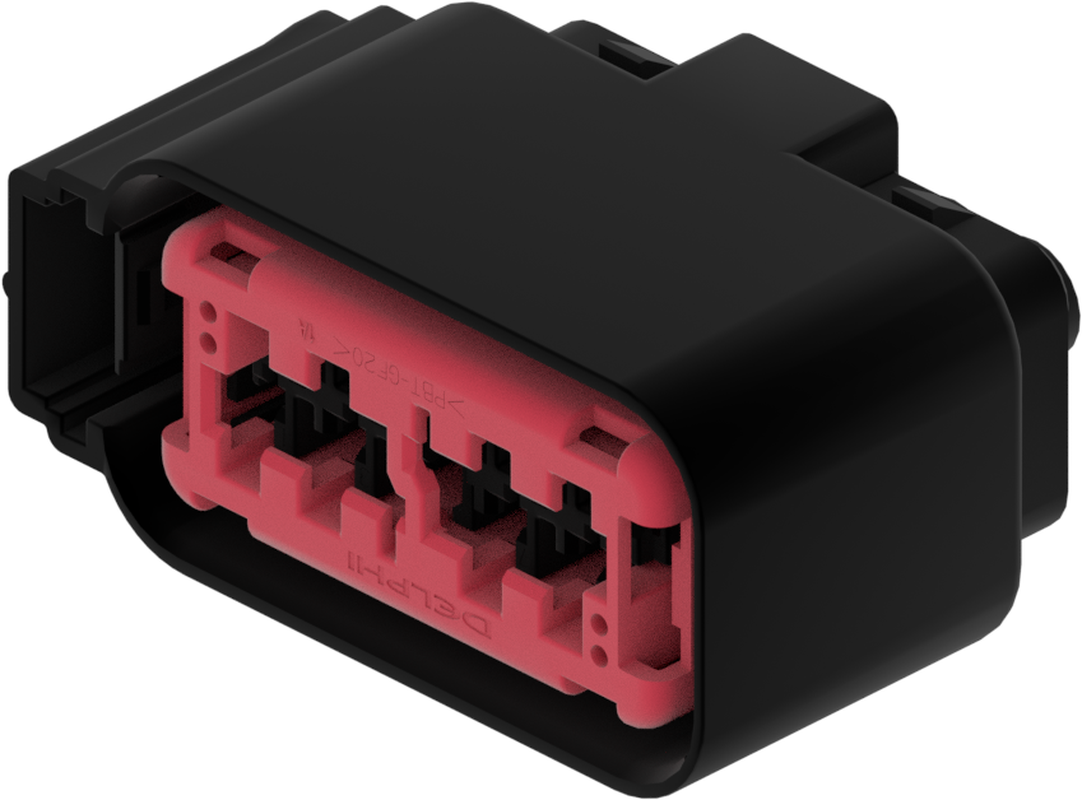 10 Way F OCS 1.5 Sealed Connector Black