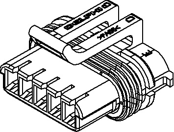 5 Way F MetriPack (M/P) 150 Sealed Connector Black