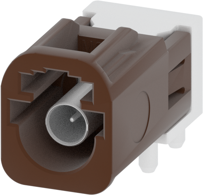 1 Port 1 Row MCA-B Male Mini Coax Nut Brown Code F