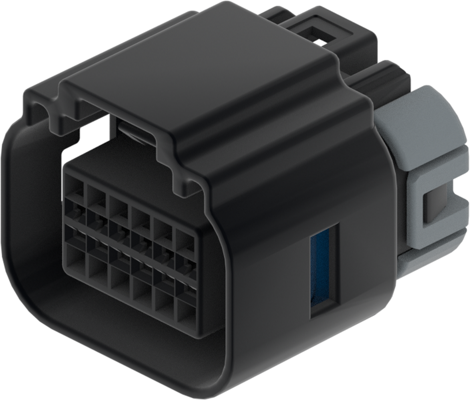 12 Way F OCS 1.2 Sealed Connector Black