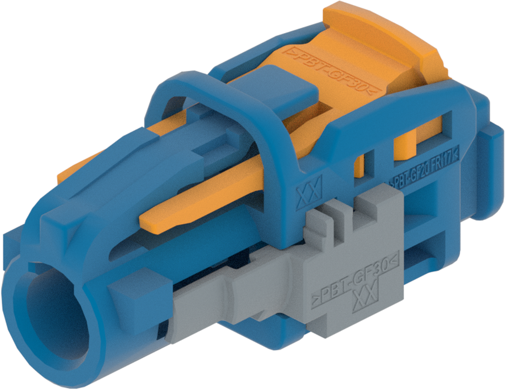 1 Port 1 Row MCA-B Female Mini Coax Blue Code C