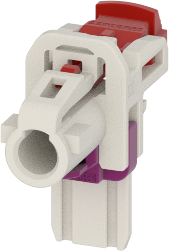 1 Port 1 Row MCA-B Female Mini Coax Pure White Code B