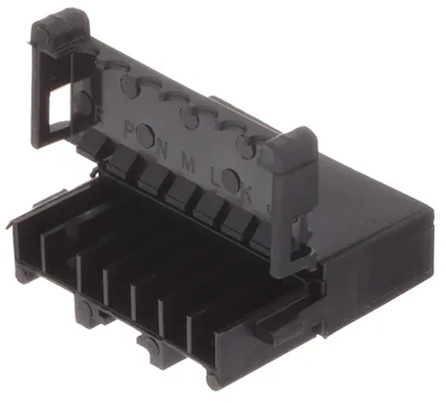 7 Way M MetriPack (M/P) 2.8 Unsealed Connector Black