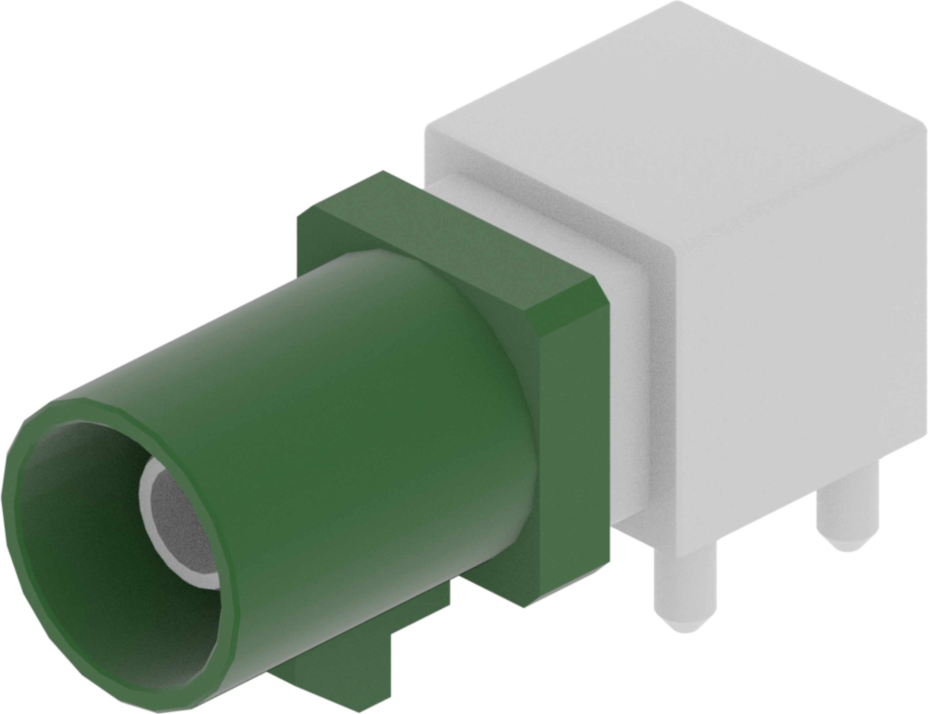 1 Port 1 Row Male Fakra Green Code E