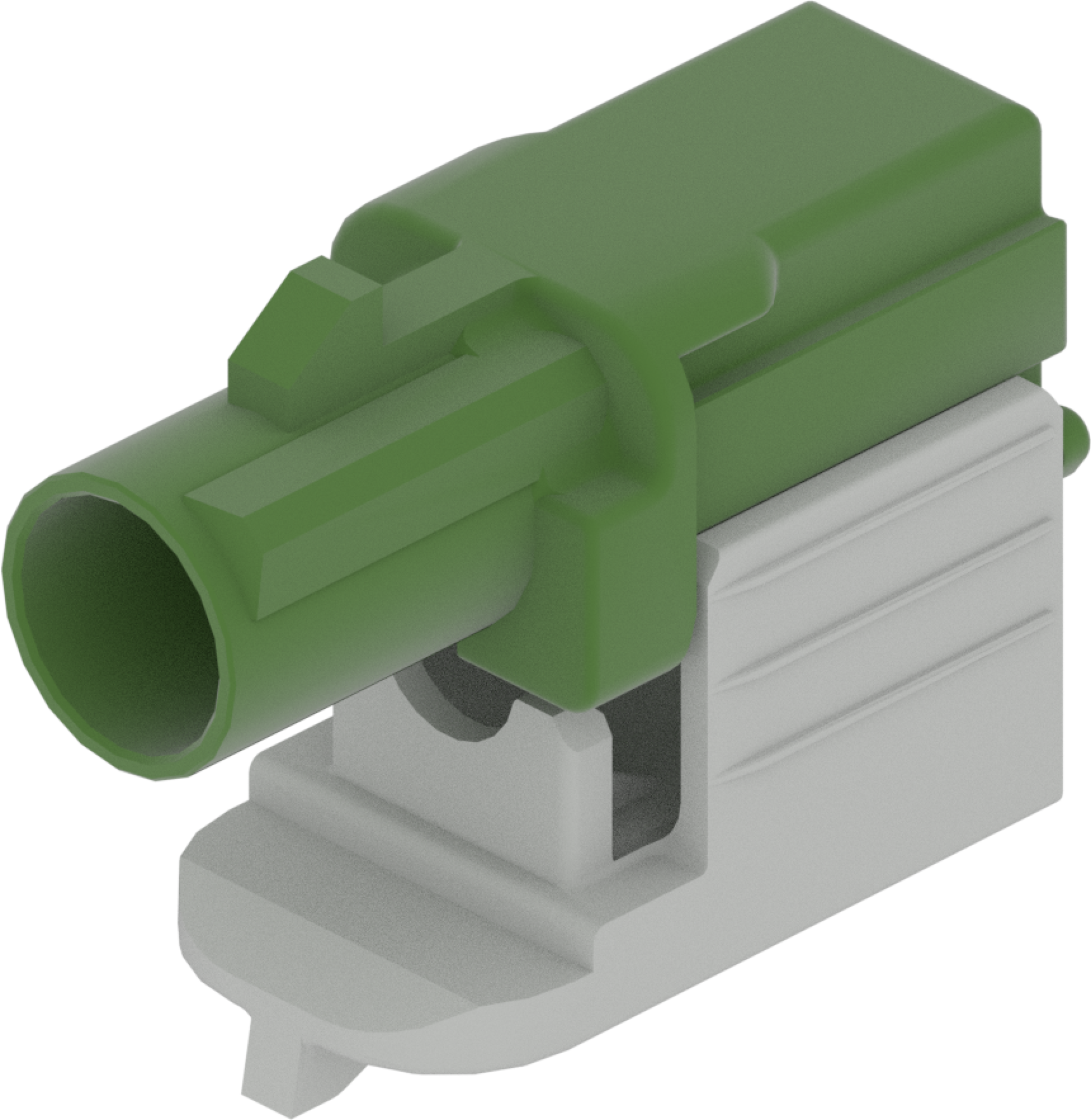 1 Port 1 Row Male Fakra Green Code E