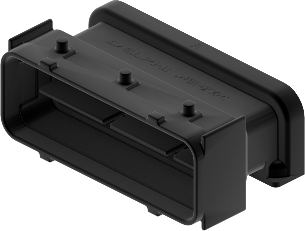 100 Way M MICRO 0.64 Unsealed Connector Black