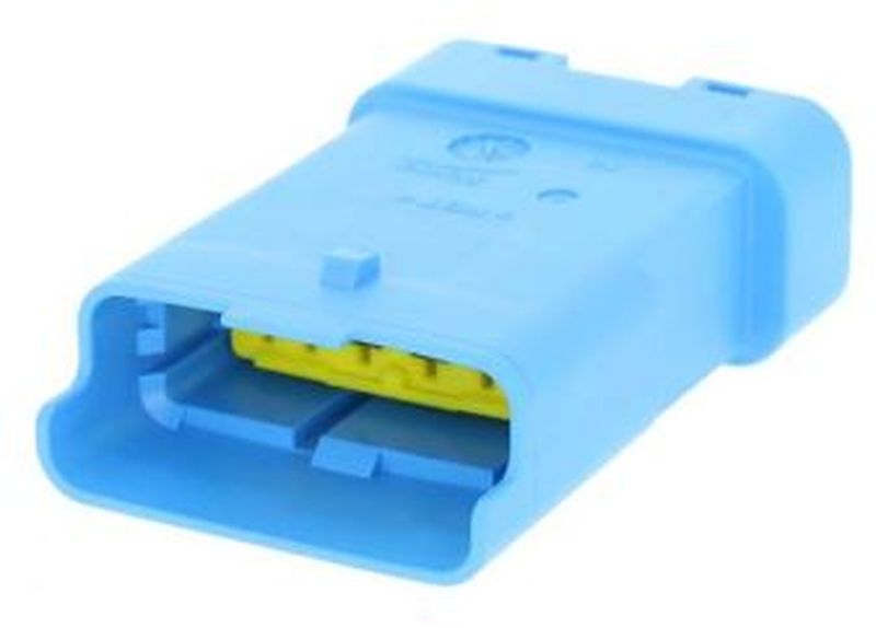6 Way M Hybrid 2.8 1.5 SICMA Mini Sealed Connector Blue