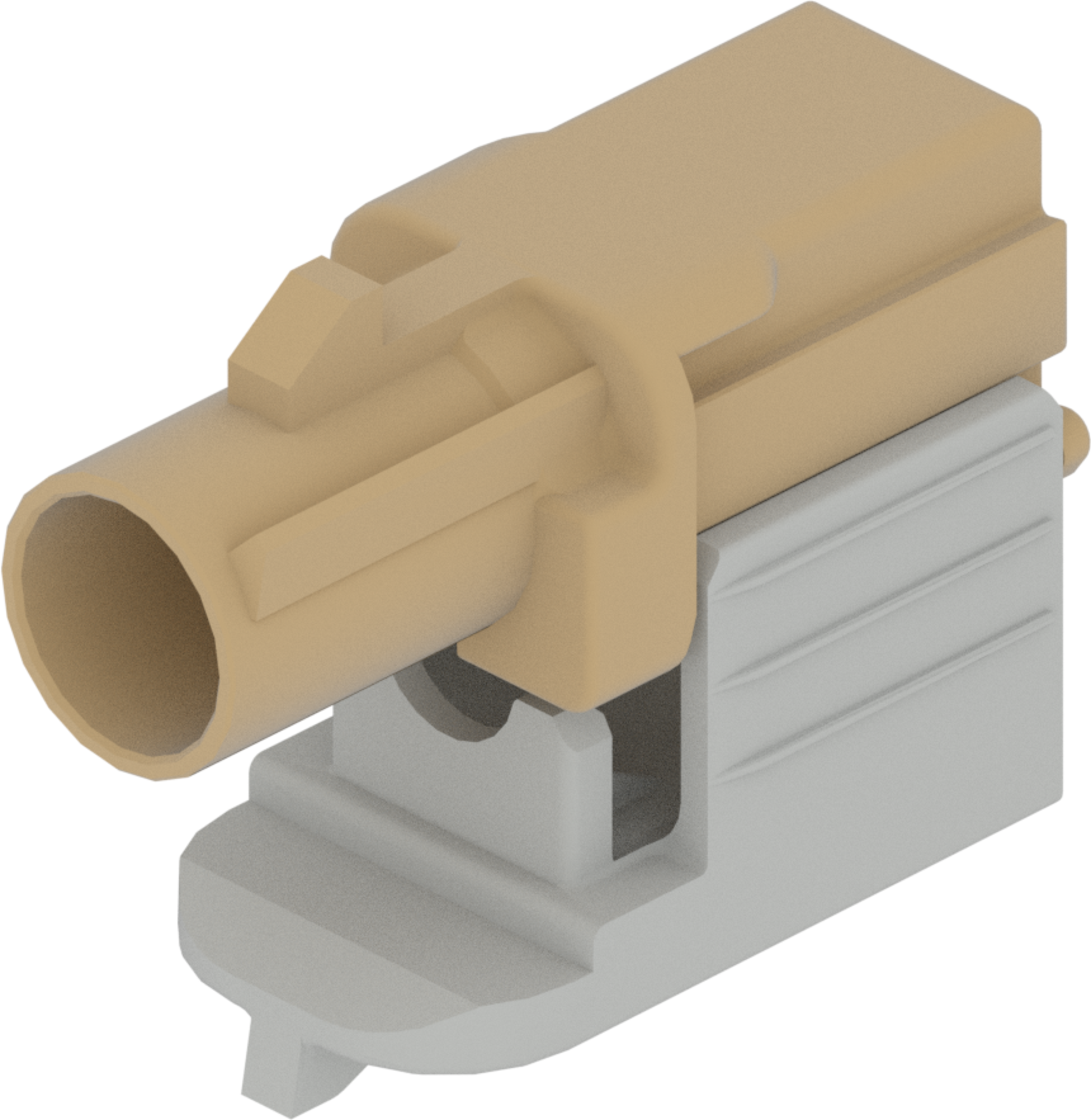 1 Port 1 Row Male Fakra Beige Code I