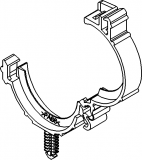 MOUN CLIP CDT BLK 30MM  NAIL