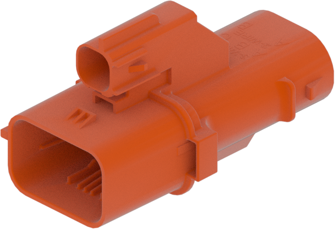 2 Way M 0.64 SHUNT MetriPack (M/P) 2.8 Sealed Connector Orange