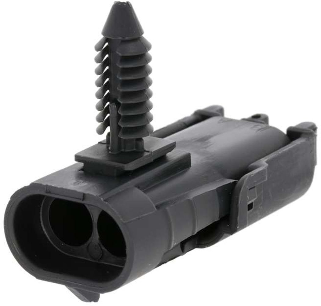 2 Way M W/P Sealed Connector Black
