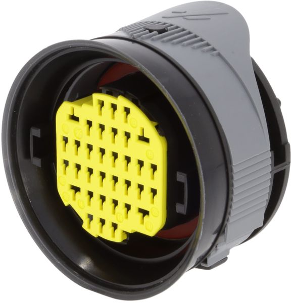34 Way F Hybrid 1.5 2.8 SICMA Panel Through Sealed Connector Black