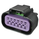 12 Way F GT 150 Sealed Connector Black