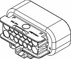 14 Way F GT 150 280 Sealed Connector Black