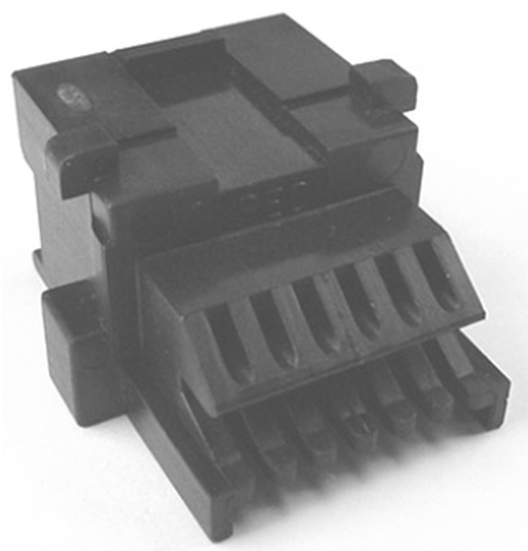12 Way M MIC/P 1.0 Unsealed Connector Black
