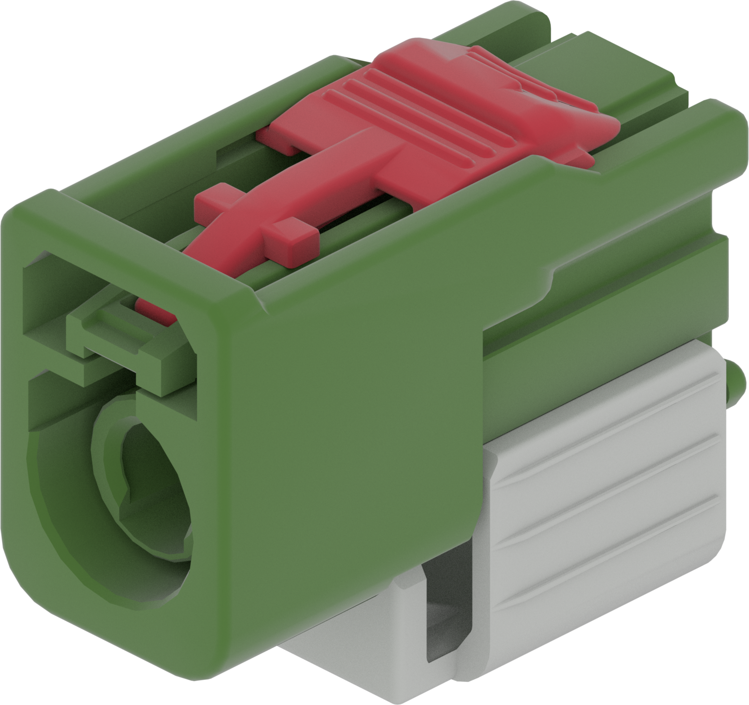 1 Port 1 Row Female Fakra Green Code E