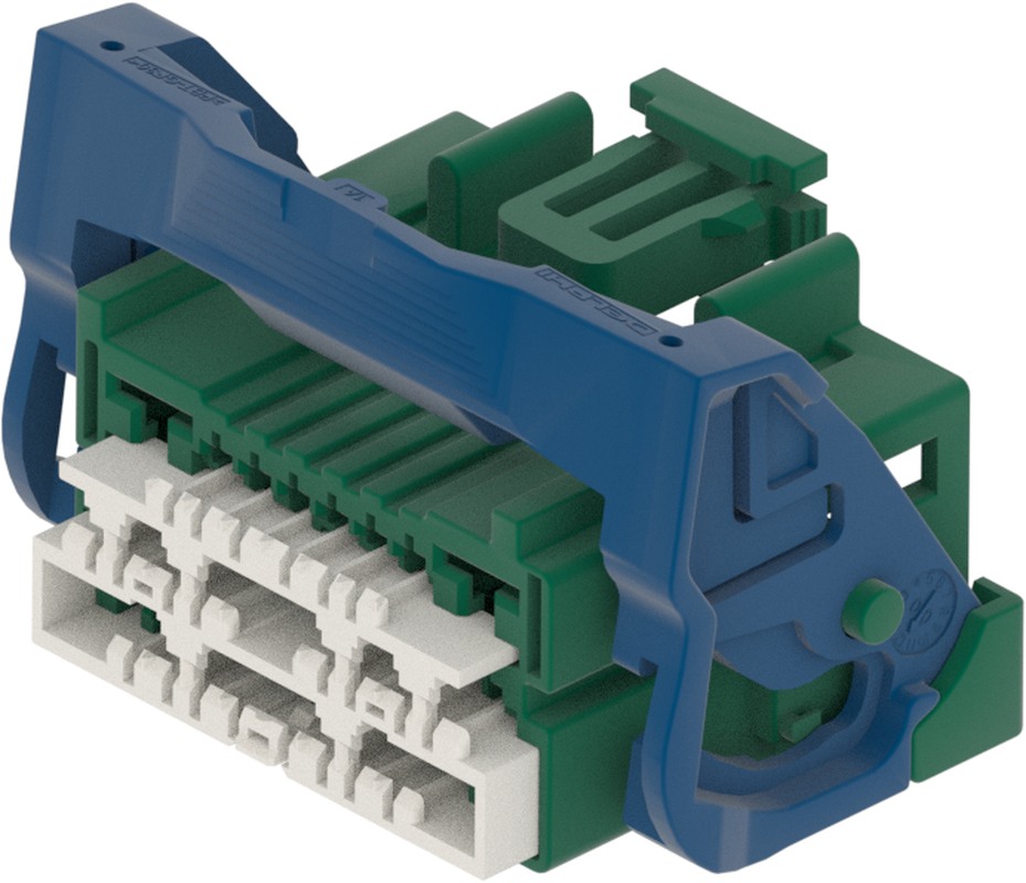 26 Way F MIXED Unsealed Connector Green