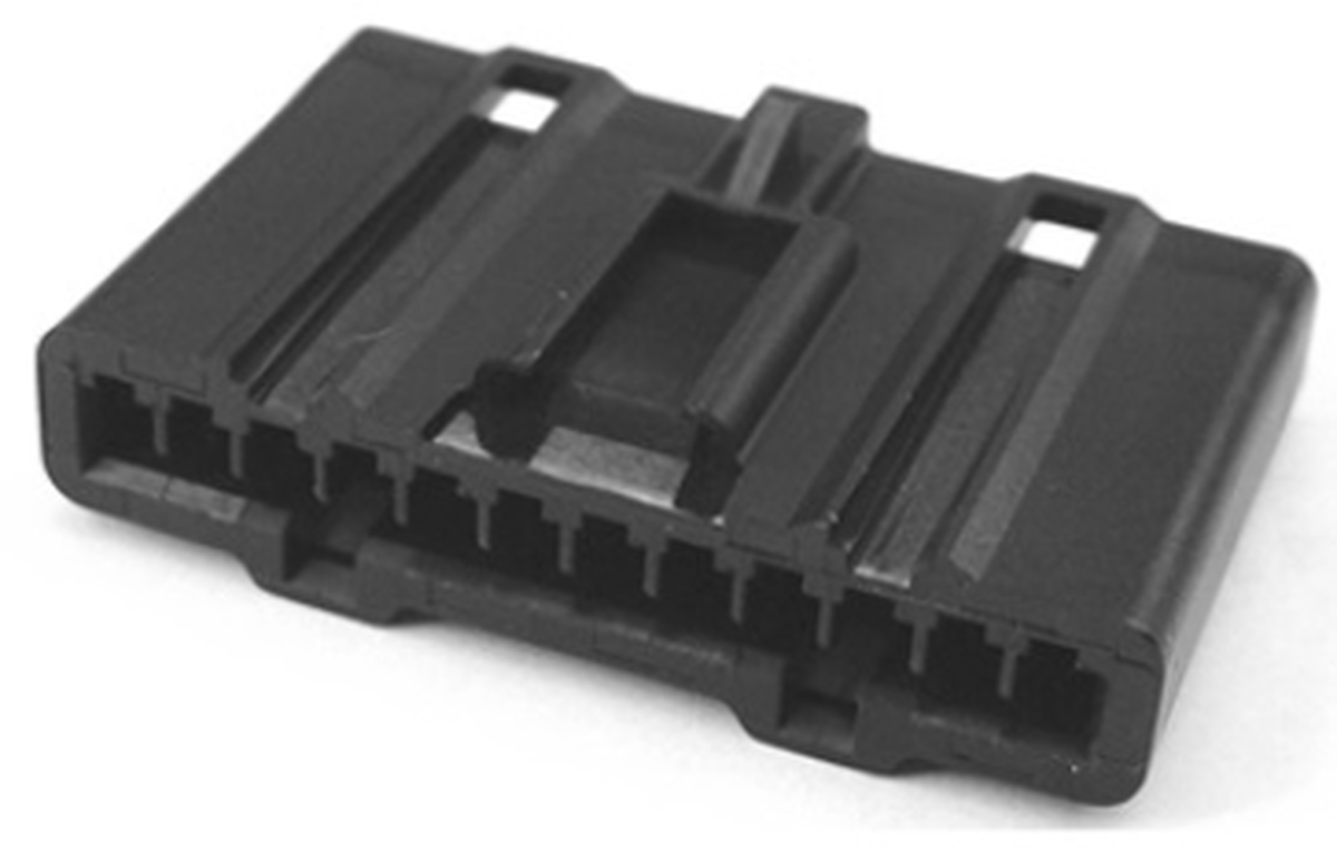 12 Way F GT 1.5 Unsealed Connector Black