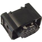 6 Way F Minitwin (MTS/DUO-TWIN) 0.64 Sealed Connector Black