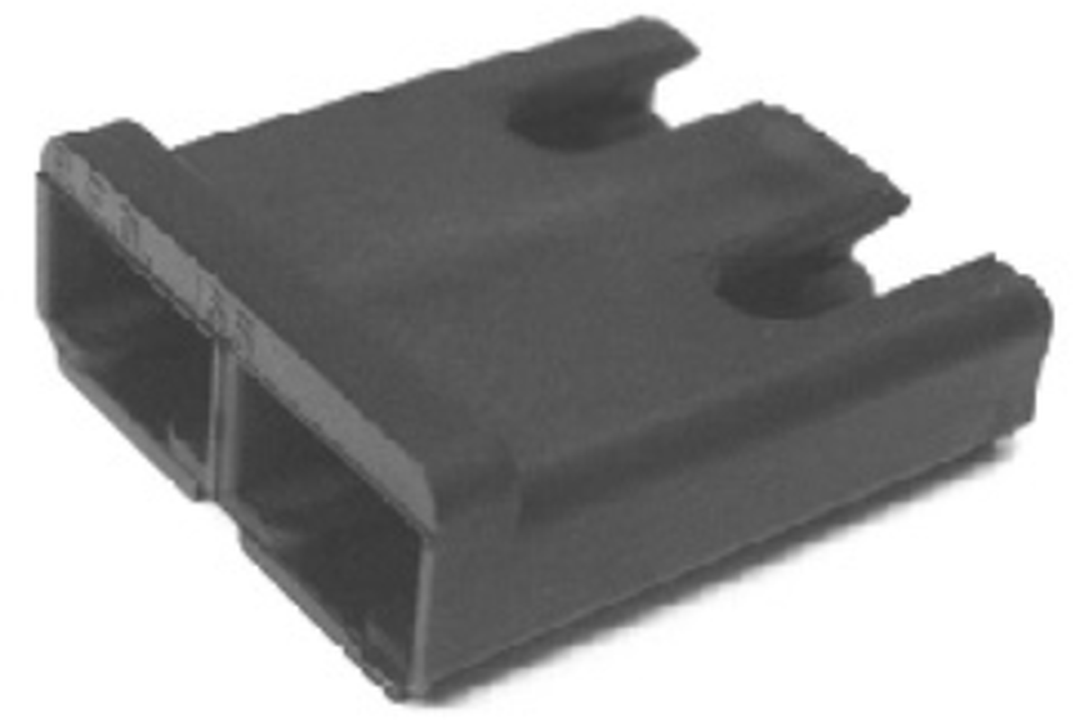 2 Way F 56 SERIES 6.3 Unsealed Connector Black