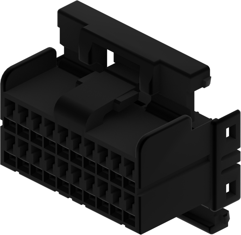 20 Way F 040 Series Unsealed Connector Black