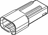 3 Way M MetriPack (M/P) 150 Unsealed Connector Cream