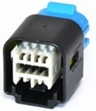 8 Way F OCS 1.2 Sealed Connector Black
