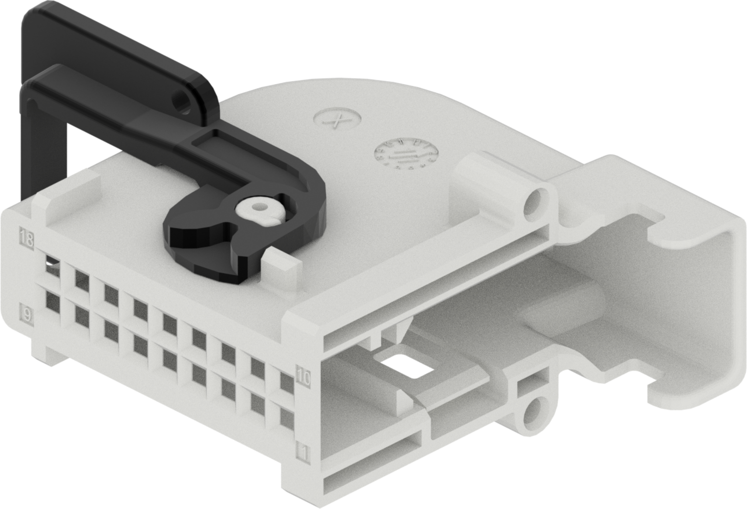 18 Way F DUO-TWIN 0.64 Unsealed Connector White