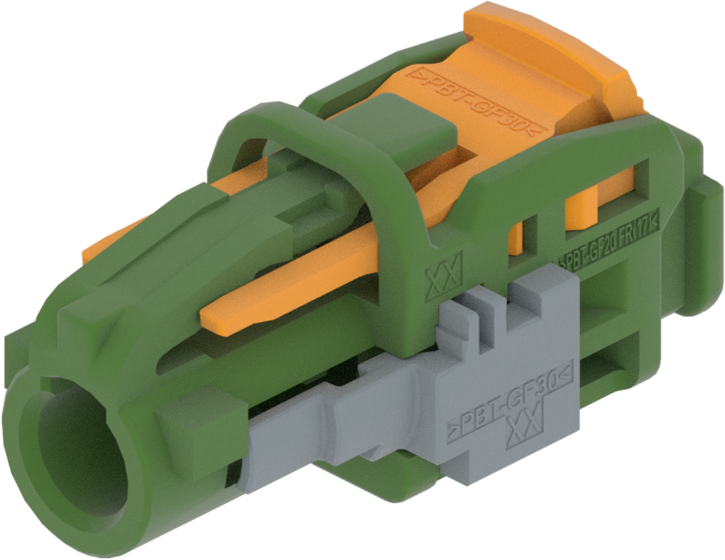 1 Port 1 Row MCA-B Female Mini Coax Green Code E