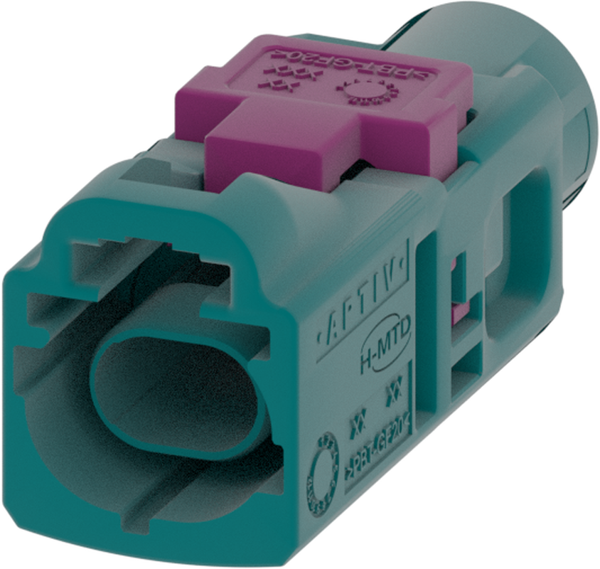 1 Port 1 Row Male H-MTD Water Blue Code Z