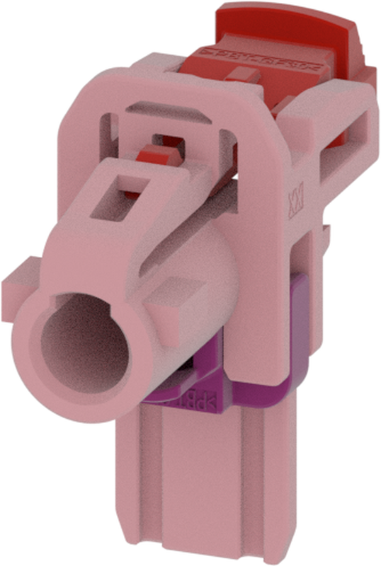 1 Port 1 Row MCA-B Female Mini Coax Light Pink Code H