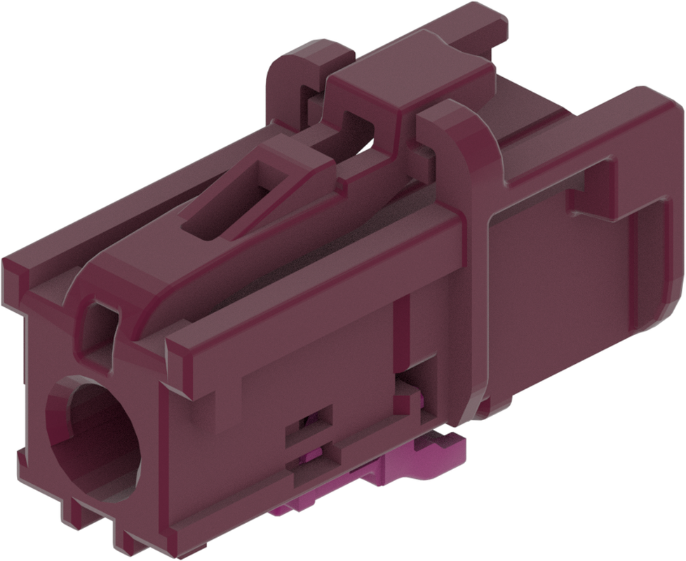 1 Port 1 Row MCA-A Female Mini Coax Claret Violet Code D