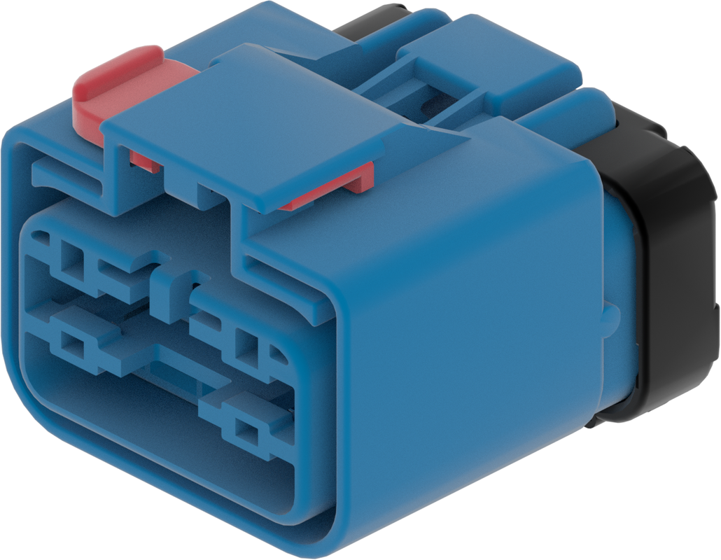 10 Way Female APEX 2.8 Sealed Connector Blue-Light