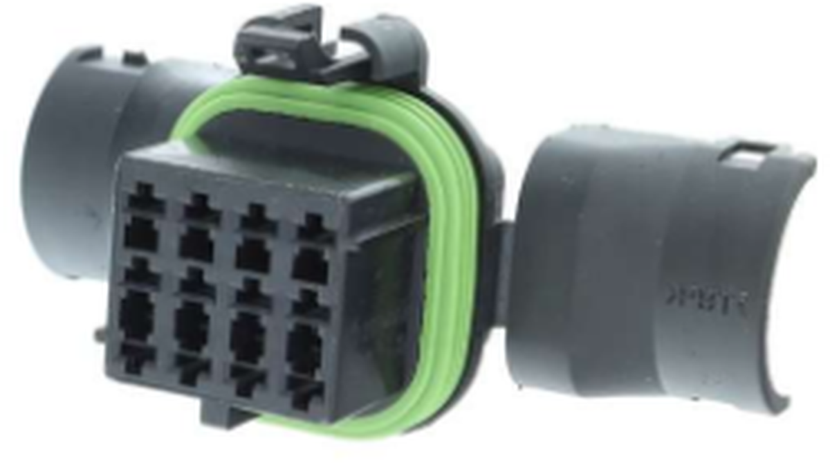 12 Way F SICMA-3 2.8 Sealed Connector Black