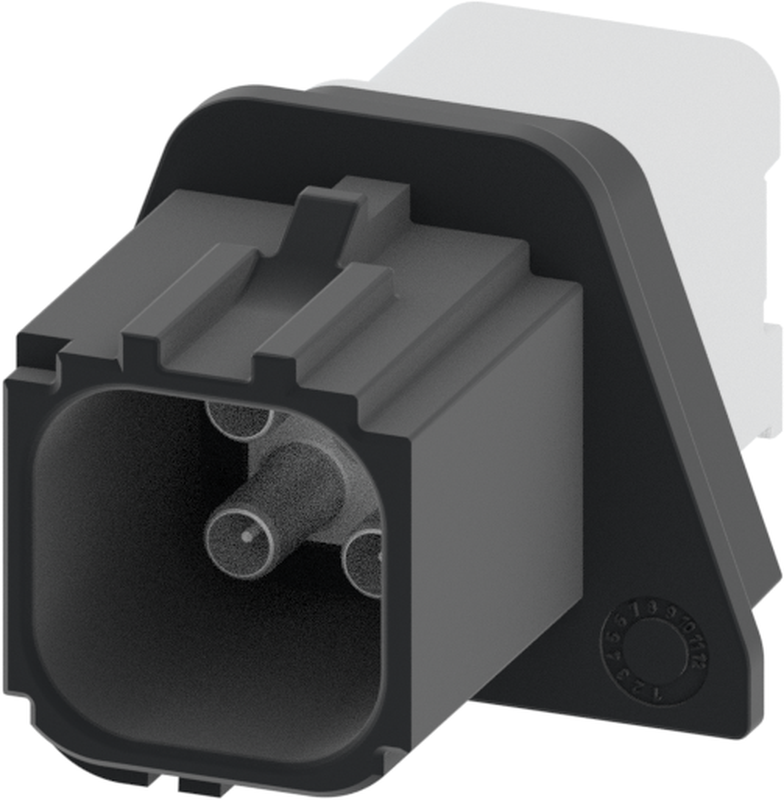 4 Port 2 Row MCA-A Male Mini Coax Jet Black Code A