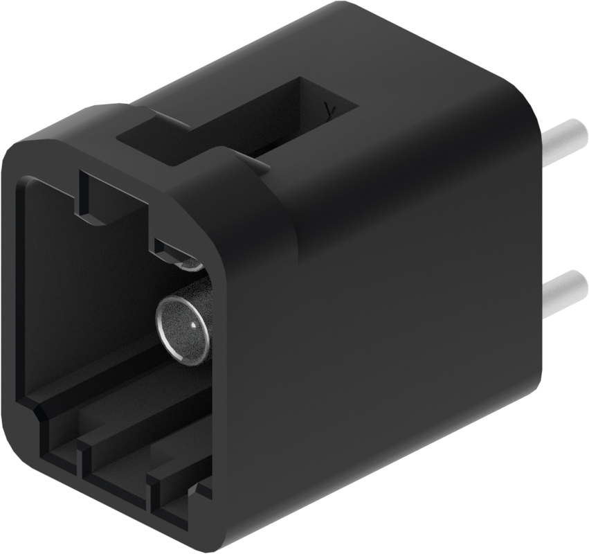 4 Port 2 Row MCA-A Male Mini Coax Black Code A