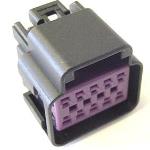 10 Way F GT 150 Unsealed Connector Black