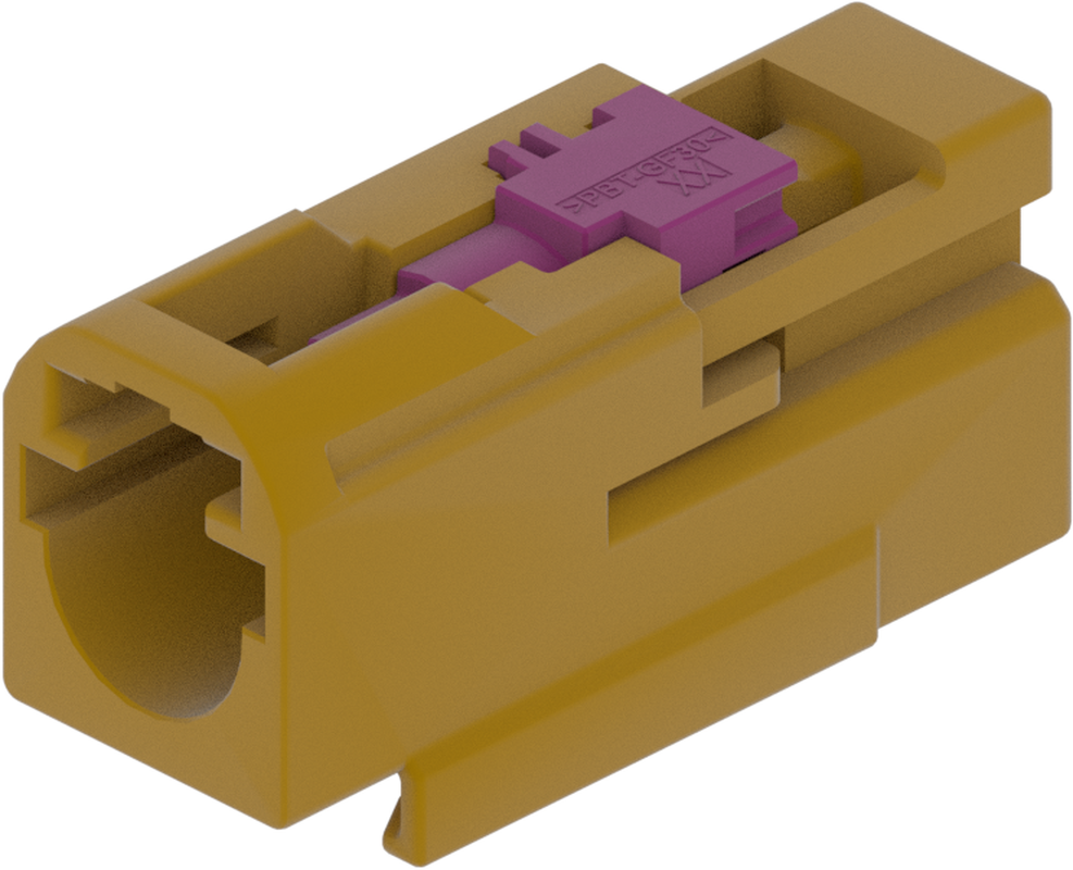 1 Port 1 Row MCA-B Male Mini Coax Curry Code K